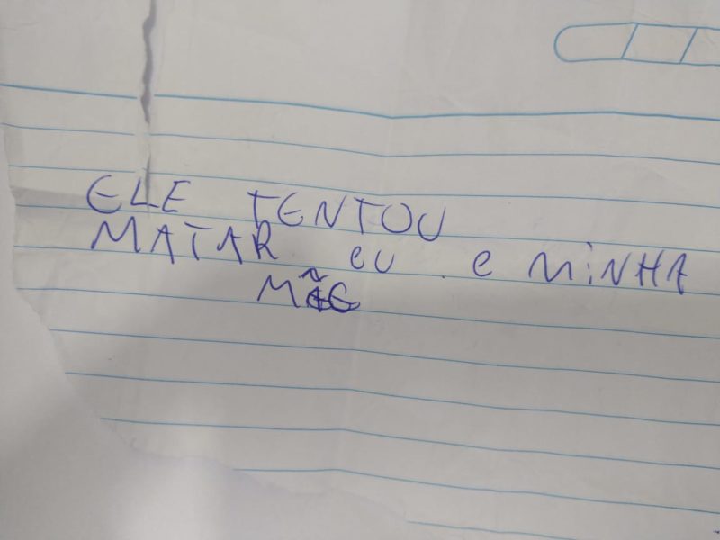 Menina denunciou pai aos policiais – Foto: Pol&iacute;cia Civil Itapema/Reprodu&ccedil;&atilde;o