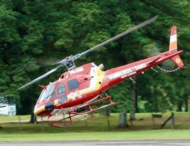 Helic&oacute;ptero dos bombeiros e do Samu – Foto: Divulga&ccedil;&atilde;o/ND