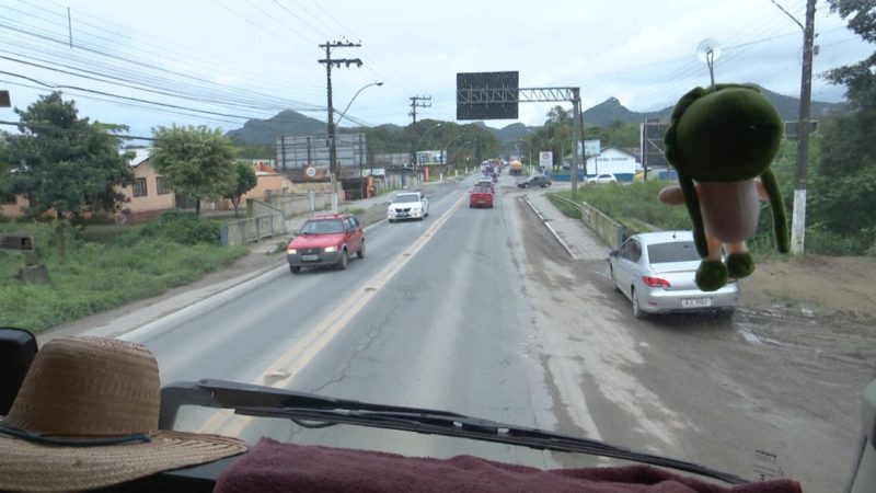 BR 280 Trevo entre o traçado novo e o antigo - Guaramirim/SC - confiram  como andam as obras 