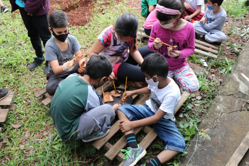 Crian&ccedil;as aprenderam na pr&aacute;tica. – Foto: Prefeitura de Chapec&oacute;/Divulga&ccedil;&atilde;o/ND