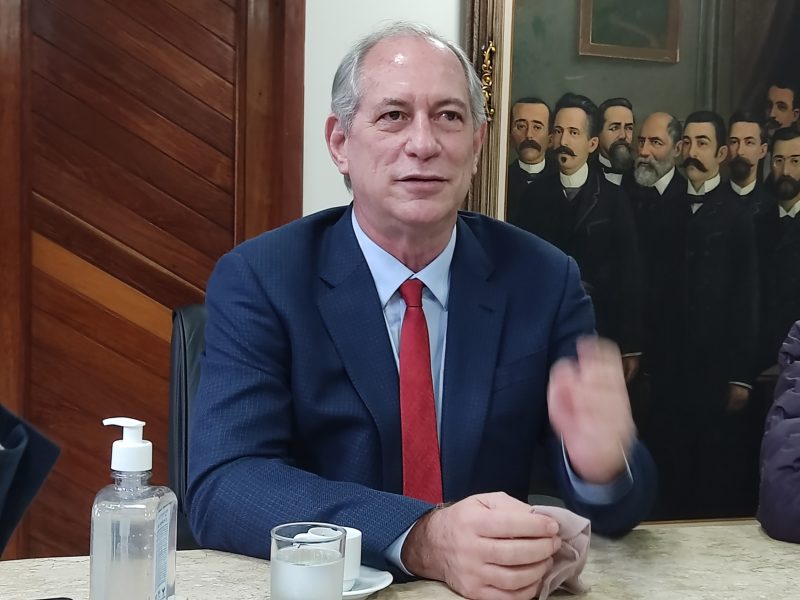 Ciro Gomes falou sobre Petrobras, elei&ccedil;&otilde;es e corrup&ccedil;&atilde;o – Foto: Paulo Rolemberg/ND