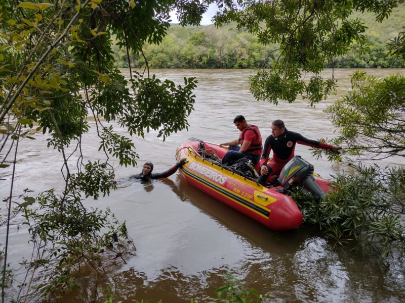 Vítima estava desaparecida desde às 6h30 deste domingo (10) – Foto: Corpo de Bombeiros/Divulgação/ND