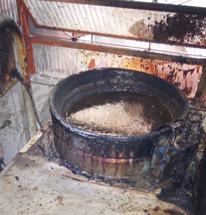 Fogo iniciou em uma fritadeira el&eacute;trica – Foto: Corpo de Bombeiros/ND