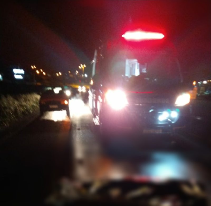 Homem morreu atropelado na BR-282. – Foto: Corpo de Bombeiros/Divulgação/ND