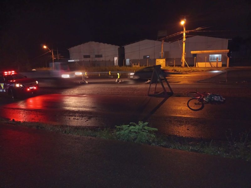 Acidente aconteceu na madrugada desta quinta-feira (14), em Indaial – Foto: Divulga&ccedil;&atilde;o/CBMSC/ND