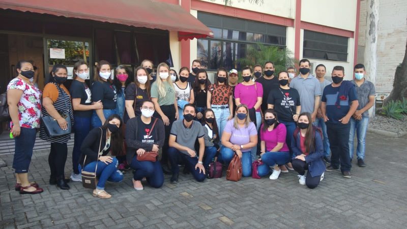 Doadores de sangue se unem e lotam dois ônibus para ajudar Elaine no Sul de SC – Foto: Divulgação/ND