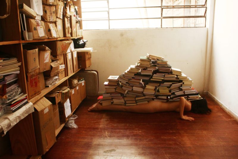 A obra empilhamento m&aacute;ximo foi produzida por Gabi Bresola, uma das finalistas do Pr&ecirc;mio – Foto: Divulga&ccedil;&atilde;o/ Alian&ccedil;a Francesa/ND