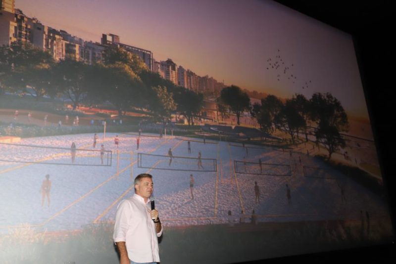 As arenas esportivas ser&atilde;o uma das frentes principais do parque urbano – Foto: Cristiano Andujar/PMF/ND