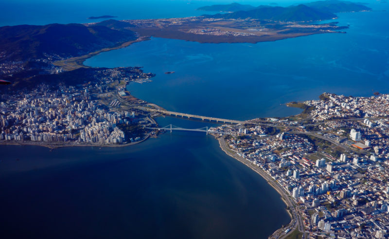 Vista aérea de Florianópolis &#8211; Foto: RICARDO WOLFFENBUTTEL/ND