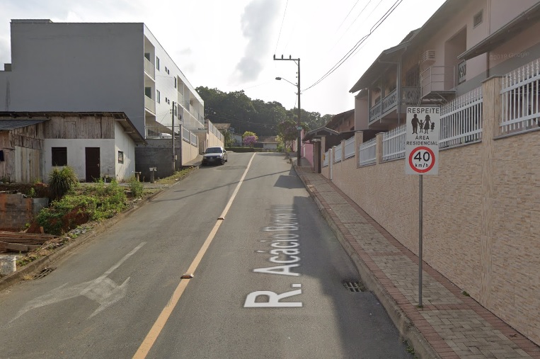 Tentativa de homic&iacute;dio aconteceu no bairro Itoupava Central, em Blumenau – Foto: Reprodu&ccedil;&atilde;o/Google Maps/ND