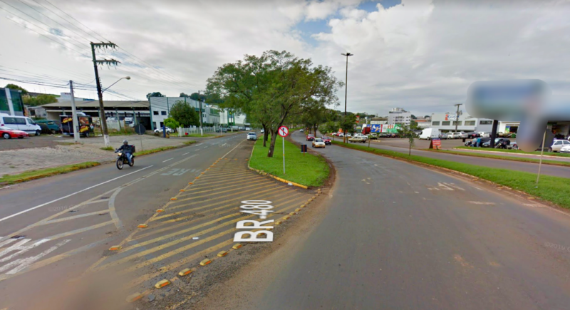 Caso aconteceu no acesso a Chapecó – Foto: Google Maps/ND