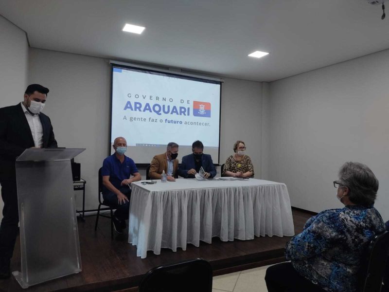 Coletiva de imprensa feita durante visita de Secretário de Estado da Saúde – Foto: Dani Lando/NDTV
