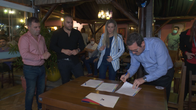 Silvano Silva, diretor da NDTV Joinville, esteve no evento – Foto: Reprodu&ccedil;&atilde;o v&iacute;deo NDTV