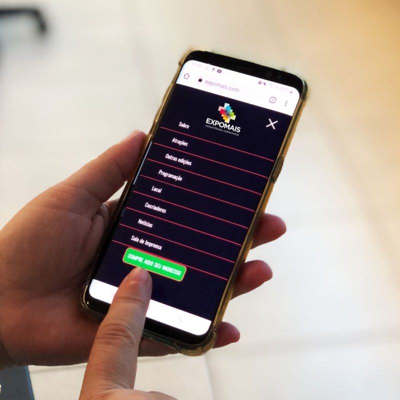 Ingressos compartilhados ainda podem ser adquiridos pelo site da Expomais – Foto: Divulgação/Assessoria de Comunicação Expomais/ND