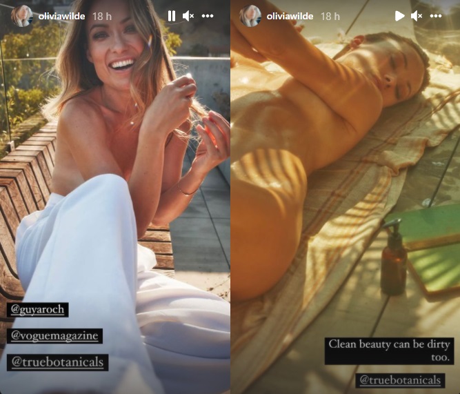 Atriz Olivia Wilde publicou uma foto em que aparece nua – Foto: Internet/Divulgação/ND
