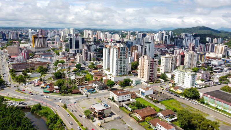 Vista da área central de Joinville &#8211; Foto: Foto: Carlos Jr/ND