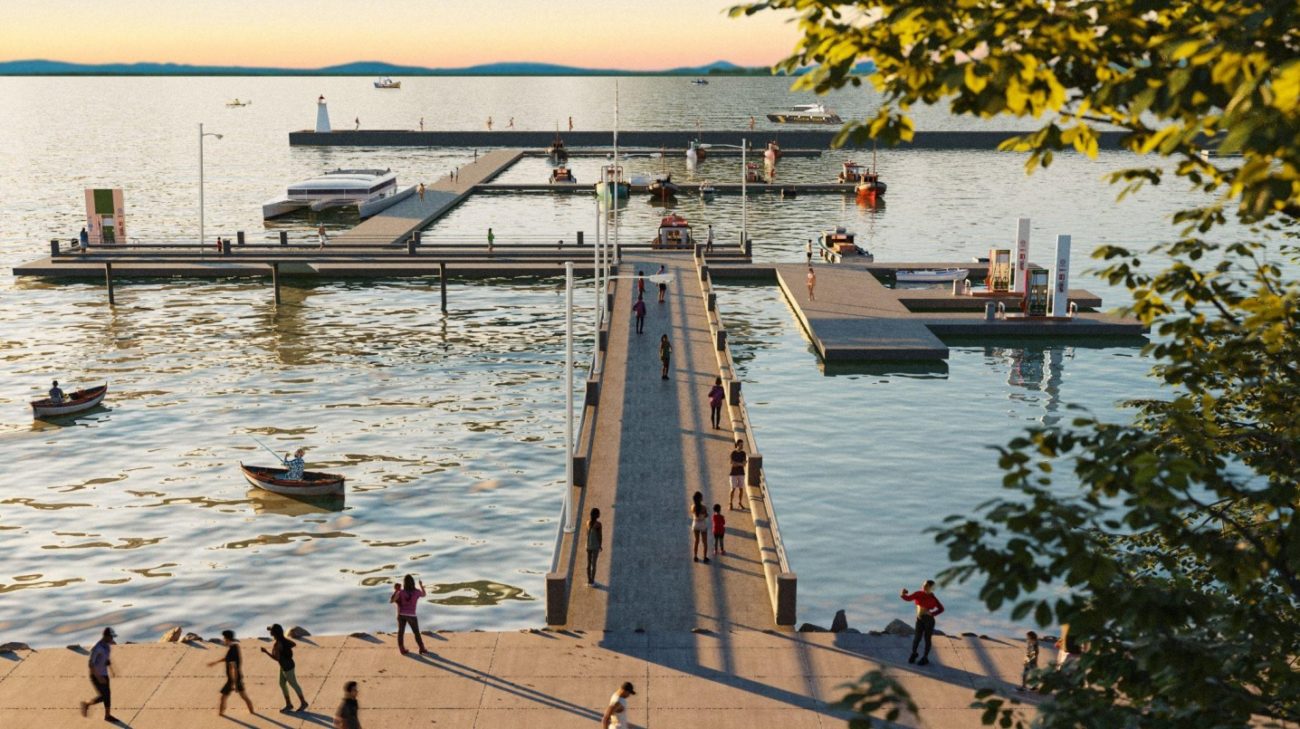Marina da Beira-Mar Norte; obra &eacute; considerada um divisor de &aacute;guas tanto econ&ocirc;mica e socialmente, em Florian&oacute;polis – Foto: Divulga&ccedil;&atilde;o/ND