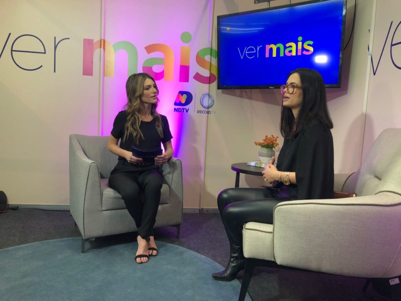 Giselle Tiscoski conversa com a arquiteta Luiza Barbosa – Foto: Divulga&ccedil;&atilde;o/ND