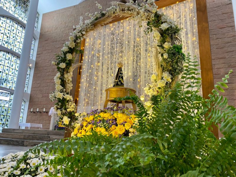 Celebra&ccedil;&atilde;o a Nossa Senhora Aparecida em Blumenau – Foto: Mois&eacute;s Stuker/NDTV