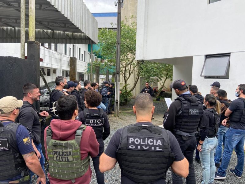 Polícia Civil cumpriu nove mandados de busca e apreensão – Foto: Polícia Civil/Divulgação/ND