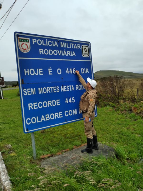 Rodovia de SC bateu marca positiva em rela&ccedil;&atilde;o aos acidentes na rodovia – Foto: PMRv/Divulga&ccedil;&atilde;oND