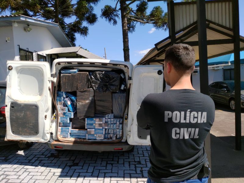 Cigarros foram apreendidos pela Polícia Civil. – Foto: Polícia Civil/Divulgação/ND