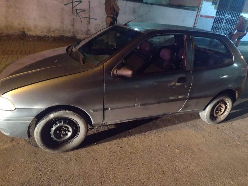 Guarni&ccedil;&atilde;o estava em rondas preventivas quando viu os suspeitos empurrando um Fiat/Palio – Foto: Pol&iacute;cia Militar/ND