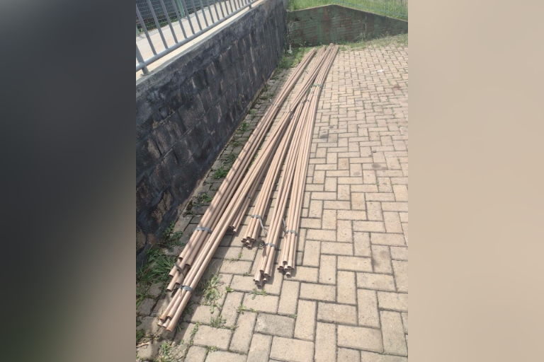 Canos foram encontrados pela Pol&iacute;cia Militar. – Foto: Pol&iacute;cia Militar/Divulga&ccedil;&atilde;o/ND