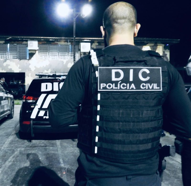 Pris&atilde;o aconteceu na zona Norte de Joinville e homem foi encaminhado ao Pres&iacute;dio Regional – Foto: Pol&iacute;cia Civil/Divulga&ccedil;&atilde;o