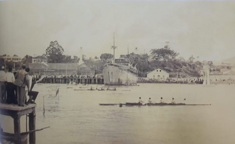 O remo era o esporte que movimentava Florian&oacute;polis e torcedores no come&ccedil;o do s&eacute;culo XX. – Foto: Reprodu&ccedil;&atilde;o/ND