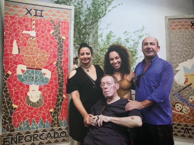 Rodrigo, Idesio Leal e familiares na Exposi&ccedil;&atilde;o da Pedra Branca – Foto: Moacir Pereira