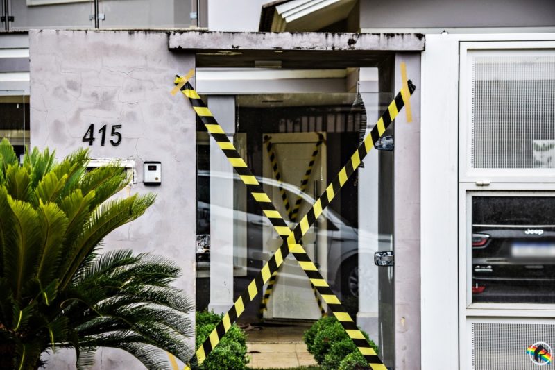 A casa onde ocorreu o crime foi periciada pelo IGP – Foto: Cristian Lösch/Peperi/ND