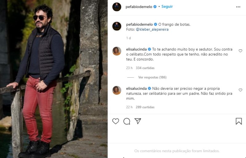 Atriz comenta celibatarismo de padre – Foto: Internet/Divulga&ccedil;&atilde;o/ND