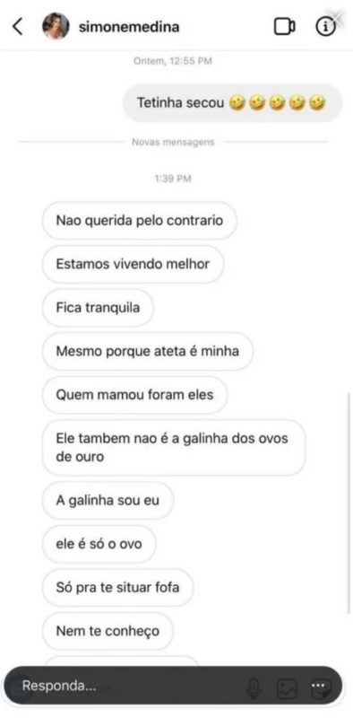 Colunista Leo Dias teve acesso a prints de uma conversa de Sinome Medina com um internauta – Foto: Leo Dias/Divulgação/ND