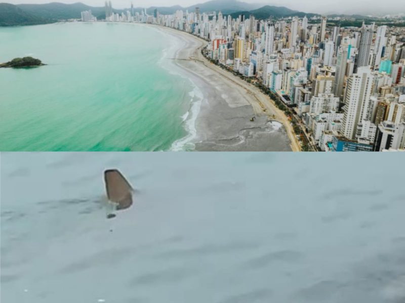 Tubar&otilde;es t&ecirc;m sido frequentes na praia Central de Balne&aacute;rio Cambori&uacute; – Foto: Reprodu&ccedil;&atilde;o