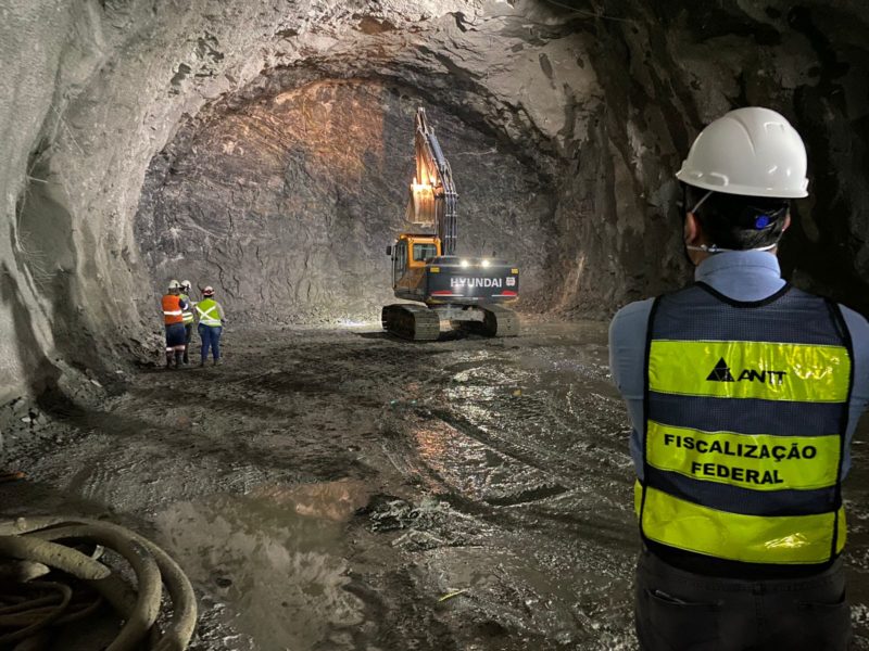 Túnel do Contorno Viário da Grande Florianópolis segue em construção na região &#8211; Foto: ANTT/Divulgação/ND