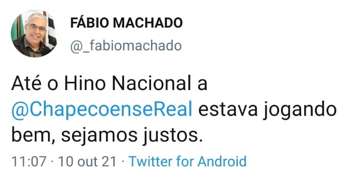 Chapecoense come&ccedil;ou “dormindo” diante do Internacional. – Foto: Twitter/reprodu&ccedil;&atilde;o
