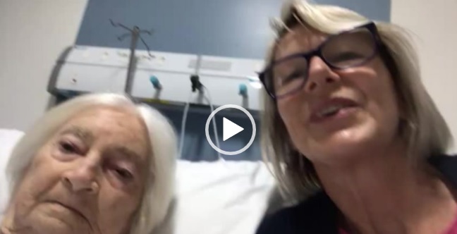 professora e sua mãe no hospital regional