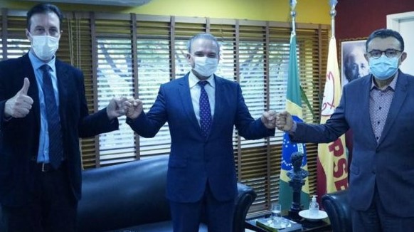 Cláudio Vignatti, Jorge Boeira e Carlos Siqueira dão viés de centro-esquerda ao PSB – Foto: Divulgação/ND