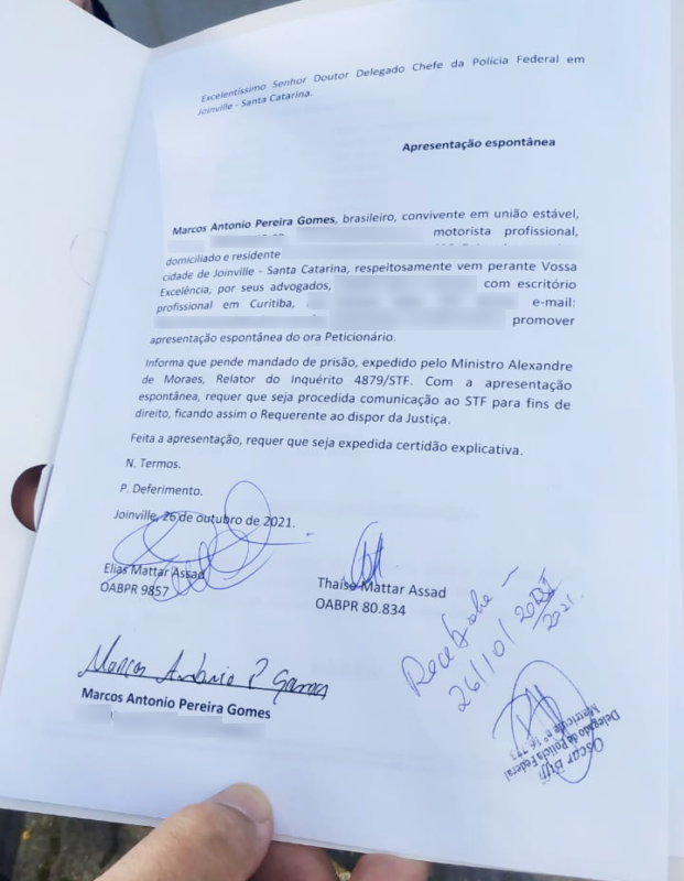 apresentação espontânea