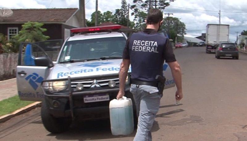 Materiais são apreendidos pela Receita Federal. – Foto: Roberto Bortolanza/NDTV Chapecó