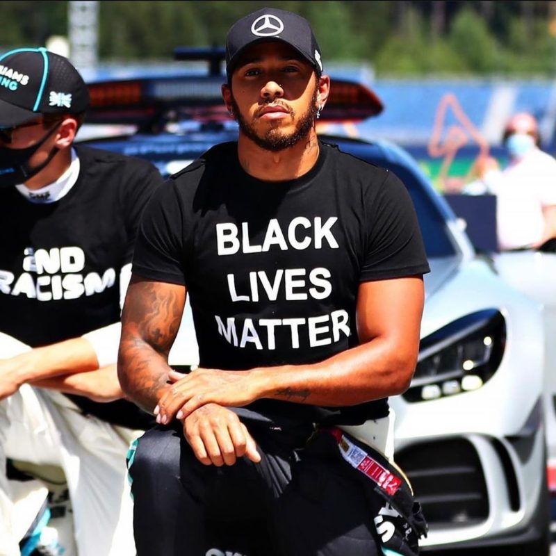 O heptacampe&atilde;o Lewis Hamilton &eacute; uma das vozes mais potentes contra o racismo no esporte – Foto: Reprodu&ccedil;&atilde;o/Instagram