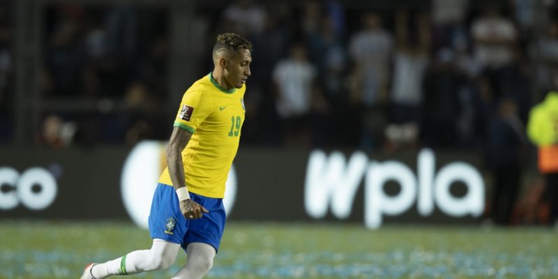 Raphinha, ex-Ava&iacute;, se firmou&nbsp; na Sele&ccedil;&atilde;o – Foto: Lucas Figueiredo/CBF/divulga&ccedil;&atilde;o/ND