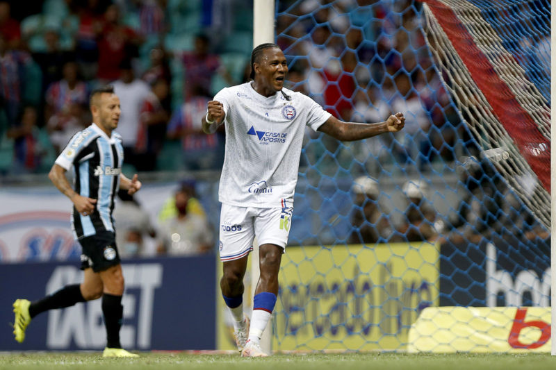 Bahia vence o Grêmio na Arena Fonte Nova e time gaúcho afunda no Z-4. - Foto: Felipe Oliveira/Divulgação