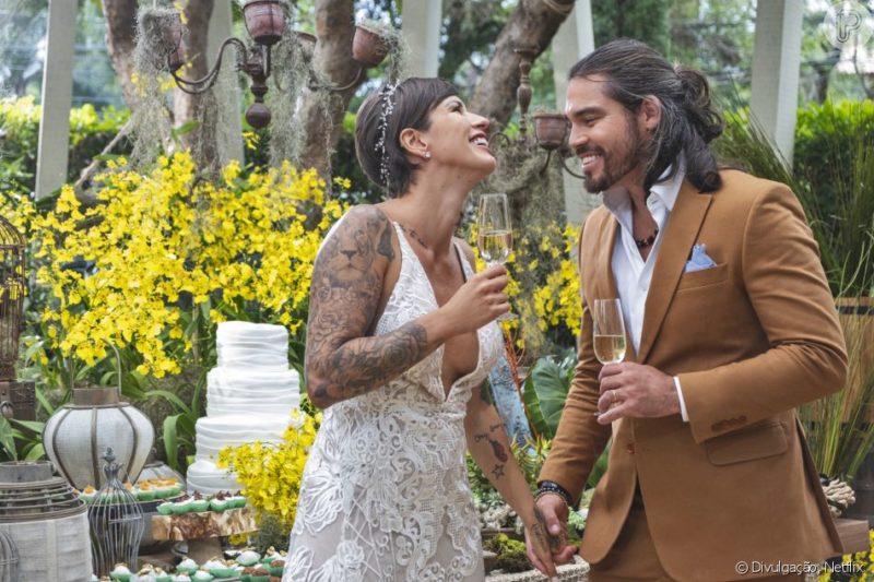 Nanda e Thiago disseram sim um ao outro no altar, mas a rela&ccedil;&atilde;o n&atilde;o durou muito – Foto: Reprodu&ccedil;&atilde;o Netflix Brasil