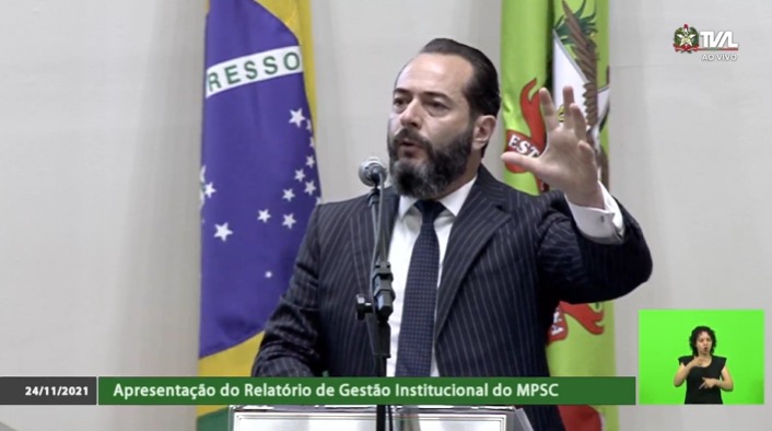 Fernando da Silva Comin, procurador-geral de Justiça – Foto: TVAL/ND