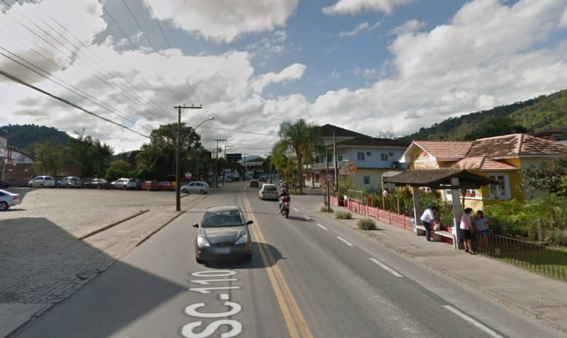 Adolescente &eacute; apreendido ap&oacute;s agredir irm&atilde; de 12 anos em Pomerode – Foto: Reprodu&ccedil;&atilde;o/Google Maps/ND