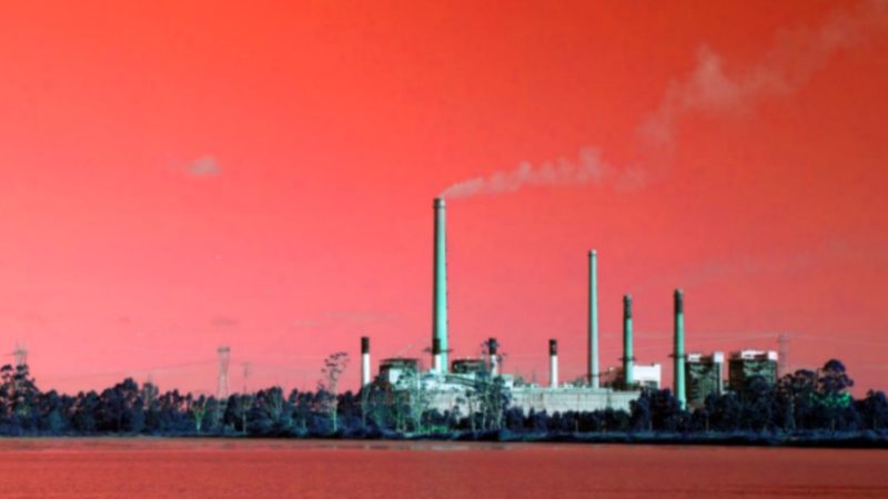 Arte sobre foto da termel&eacute;trica Jorge Lacerda – Arte Altair Magagnin/ND