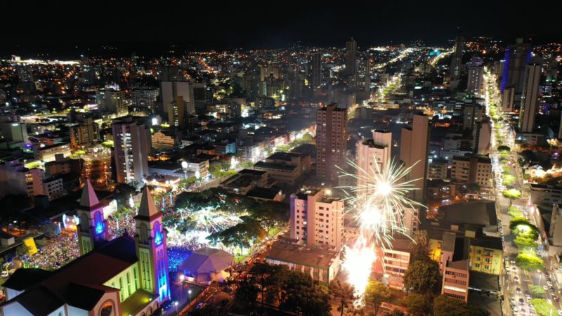 Inauguração da programação natalina ocorreu no dia 19 de novembro. &#8211; Foto: Ascom Chapecó/Divulgação/ND