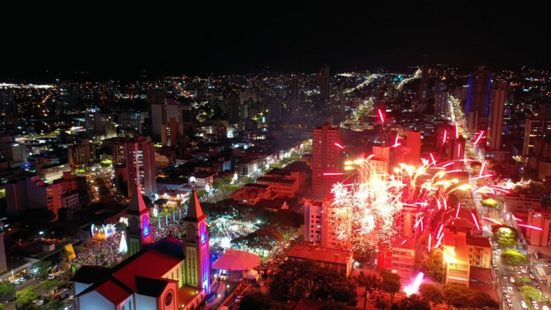 A inaugura&ccedil;&atilde;o das luzes ocorre nesta quinta-feira (24) em Chapec&oacute;. &mdash; Foto: Ascom Chapec&oacute;/Divulga&ccedil;&atilde;o/ND